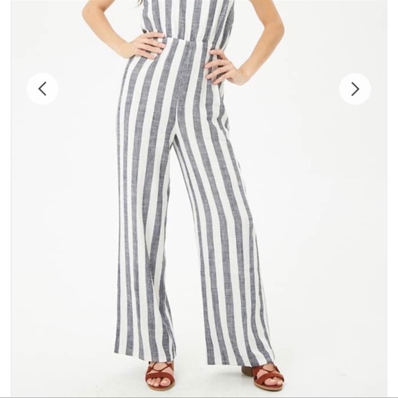 Forever21 Linen Blend Jumpsuit - Picture 3 of 8